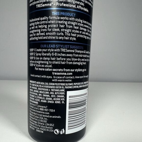 TRESemmé Smooth Iron Style & Hold Styling Spray 8 Fl Oz Protects & Holds HTF - Picture 4 of 5